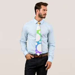 Rainbow Polka dots Roligt Neck Tie Slips