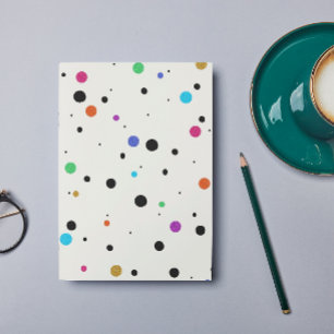 Rainbow Polka dots-skrapbok Papper