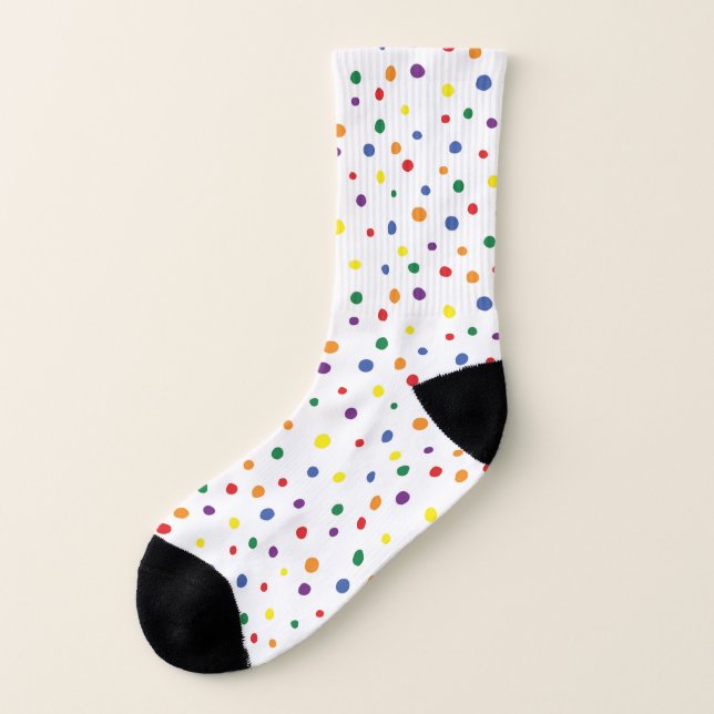Rainbow Polka dots Strumpor (Vänster utanför)