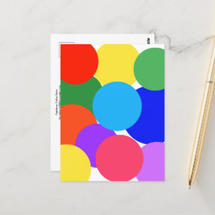 Rainbow Polka dots Vykort