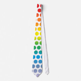 Rainbow Polka dots White Slips
