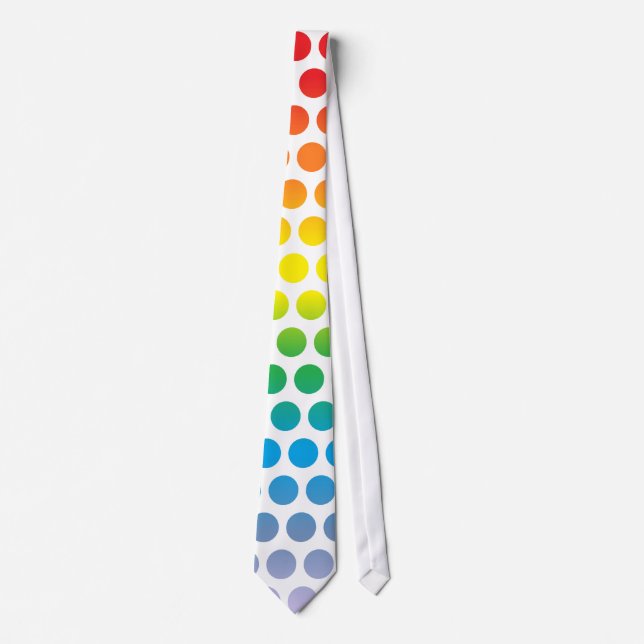 Rainbow Polka dots White Slips (Framsida)