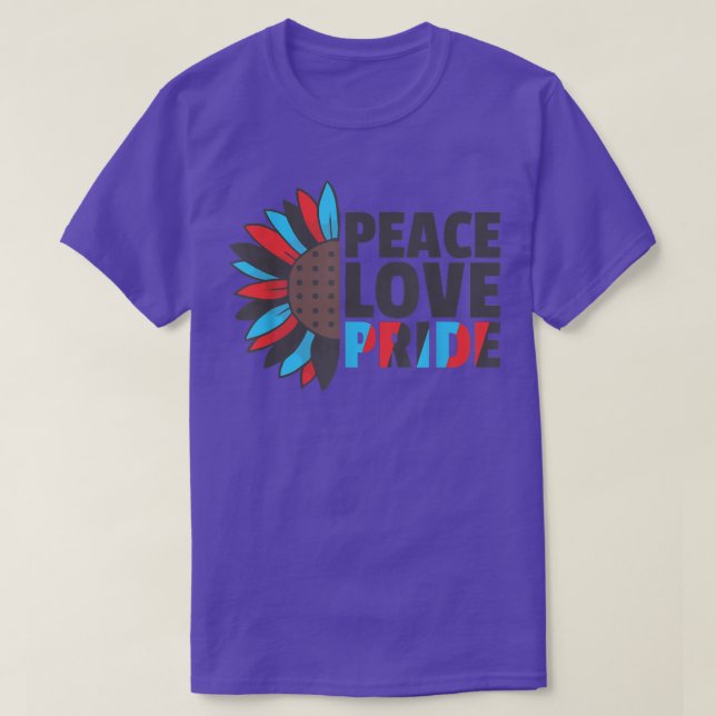 Rainbow Polyamory Flag Pride Lgbtq Sunflower  T Shirt (Design framsida)