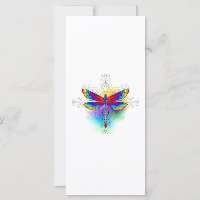 Rainbow Polygonal Dragonfly (Framsida)