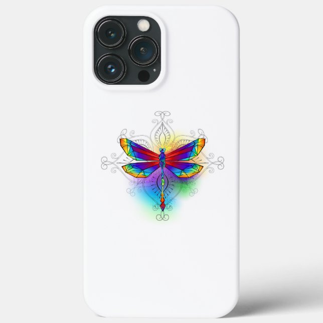 Rainbow Polygonal Dragonfly (Baksida)