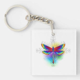 Rainbow Polygonal Dragonfly