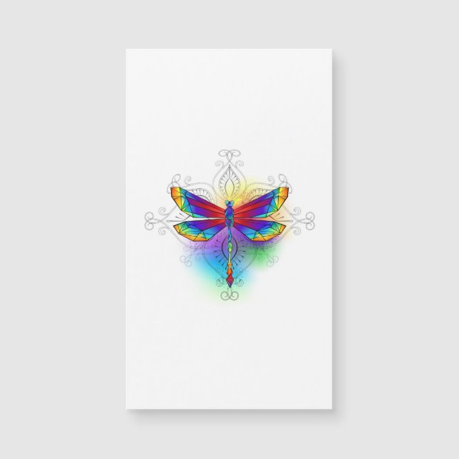 Rainbow Polygonal Dragonfly (Framsida)