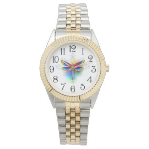 Rainbow Polygonal Dragonfly Armbandsur