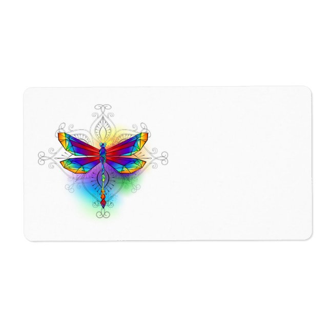 Rainbow Polygonal Dragonfly Fraktsedel (Framsidan)