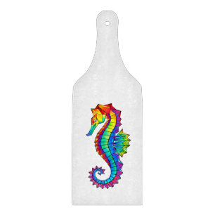 Rainbow Polygonal Seahorse