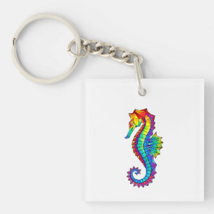 Rainbow Polygonal Seahorse