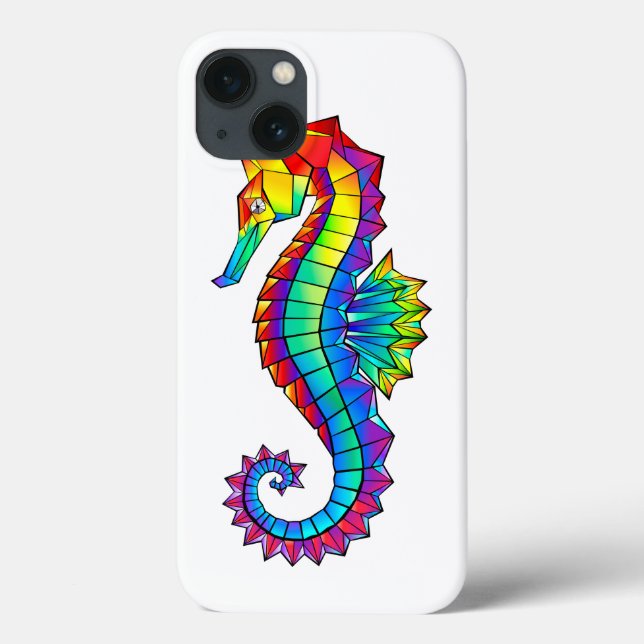 Rainbow Polygonal Seahorse (Baksida)