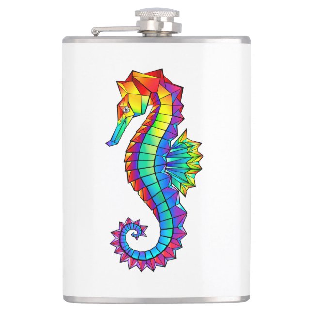 Rainbow Polygonal Seahorse Fickplunta (Framsidan)
