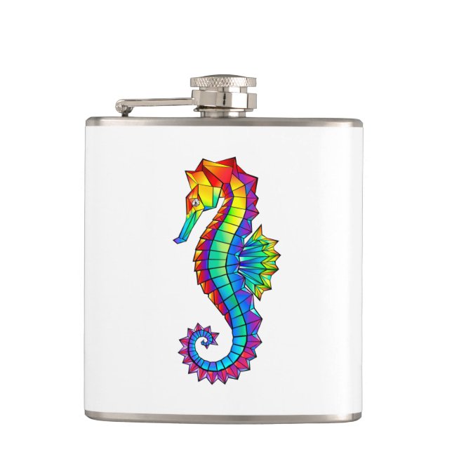 Rainbow Polygonal Seahorse Fickplunta (Framsidan)