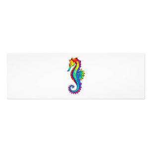 Rainbow Polygonal Seahorse Fototryck