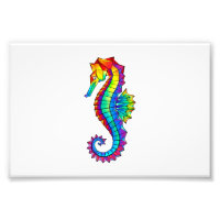 Rainbow Polygonal Seahorse