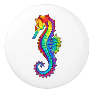 Rainbow Polygonal Seahorse Knopp