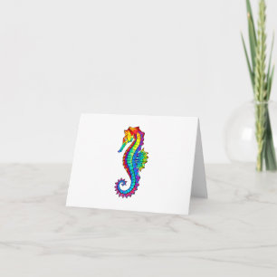 Rainbow Polygonal Seahorse Meddelande
