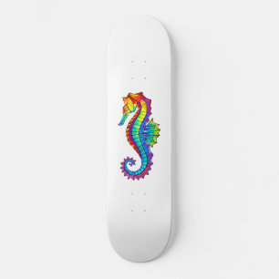 Rainbow Polygonal Seahorse Mini Skateboard Bräda 18,5 Cm