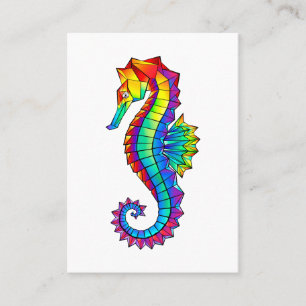 Rainbow Polygonal Seahorse Placeringskort