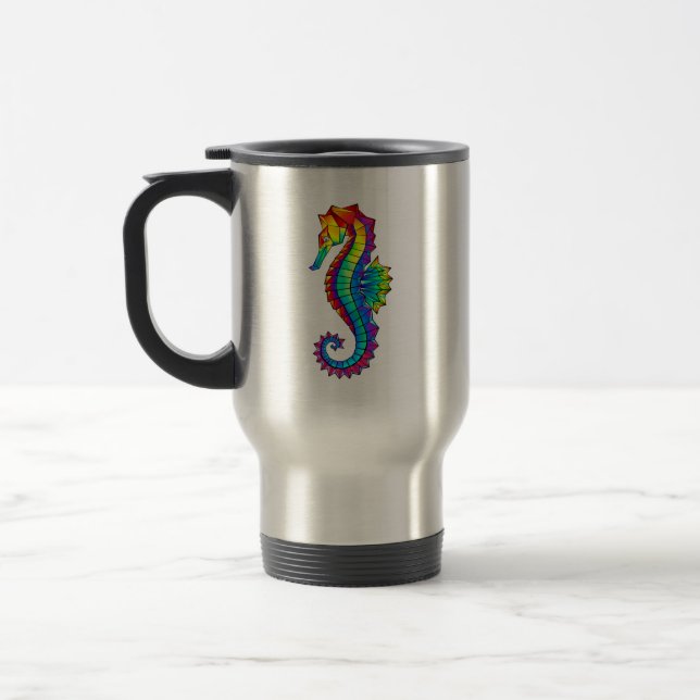 Rainbow Polygonal Seahorse Resemugg (Vänster)