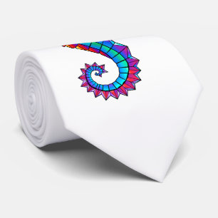 Rainbow Polygonal Seahorse Slips