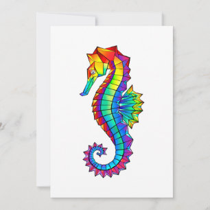 Rainbow Polygonal Seahorse Spara Datumet