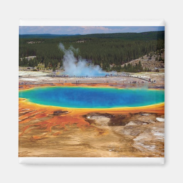 RAINBOW POND IN YELLOWSTONE MAGNET (Framsidan)