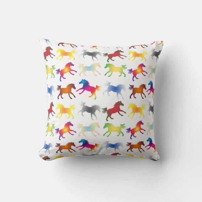 Rainbow Ponies Kudde (Framsida)
