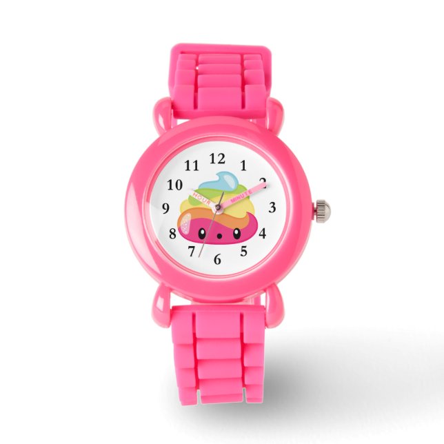 Rainbow Poo Emoji Watch Armbandsur (Framsida)