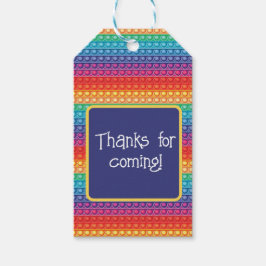 Rainbow Pop IT Fidget Leksak Mönster Anpassningsba Presentetikett