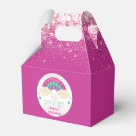 Rainbow Pop it Girl Birthday Rosa Presentaskar