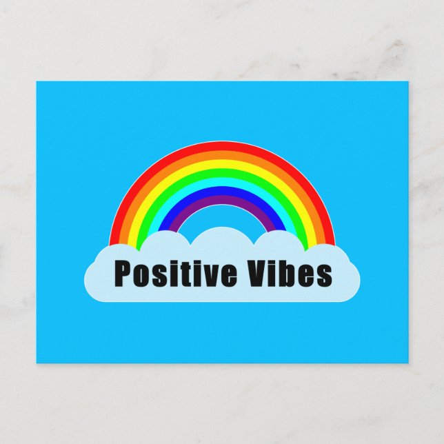 RAINBOW - Positive Vibes Vykort (Framsida)