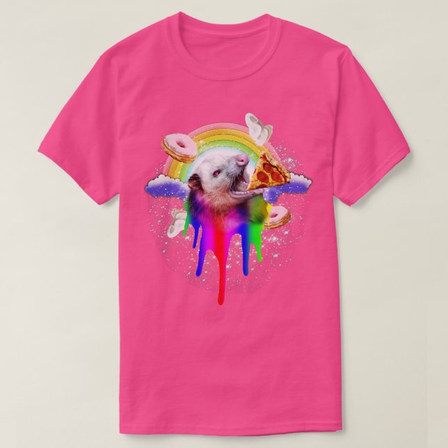 Rainbow Possum T Shirt (Design framsida)