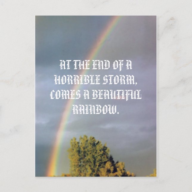 RAINBOW POSTCARD VYKORT (Framsida)