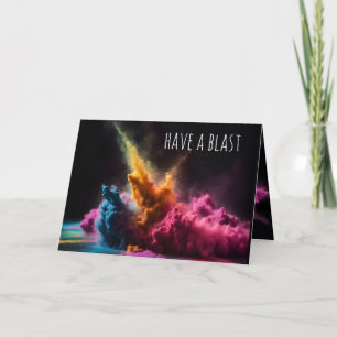 Rainbow Powder Blast Birthday Kort