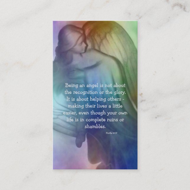 Rainbow Prayer Card Visitkort (Framsida)