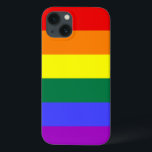 Rainbow Pride<br><div class="desc">Sedan 1979 är det populära att ha sex färg i Flagga. Antalet rand minskades till ett jämnt antal för att förhindra att mitten färg gömdes när lamporna hängs lodrätt. Indigo rand ändrades till royal blue rand.</div>