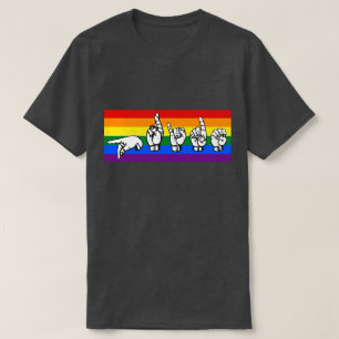 Rainbow Pride American Sign Language LGBTQ+ Tröja