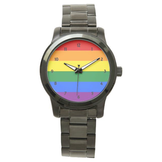 Rainbow Pride Armbandsur (Framsida)