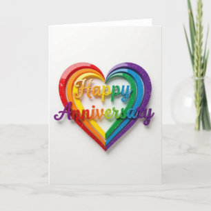Rainbow Pride-årskort, lycklig-årsdagen Helgkort