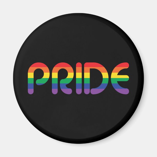 Rainbow Pride Balloon Brev Magnet (Framsidan)