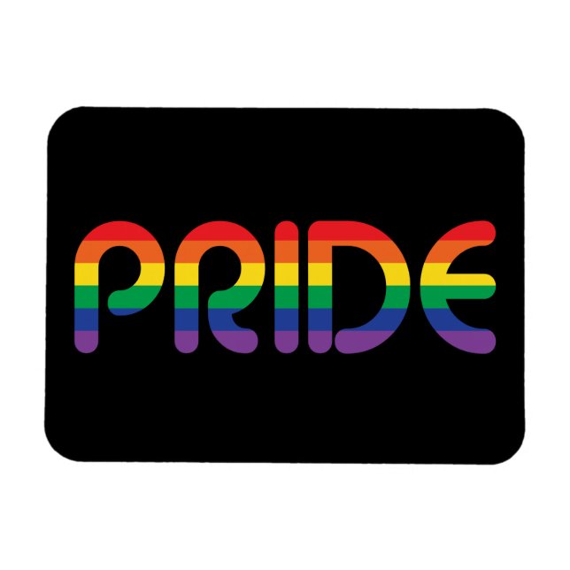 Rainbow Pride Balloon Brev Magnet (Horisontell)