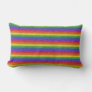 Rainbow Pride Bricks Lumbarkudde