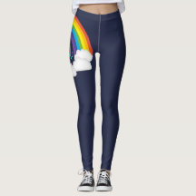 Rainbow Pride Deep Blue Parad Leggings
