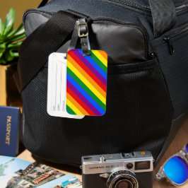 Rainbow Pride Equal Högers Diversity Inclusion Bagagebricka