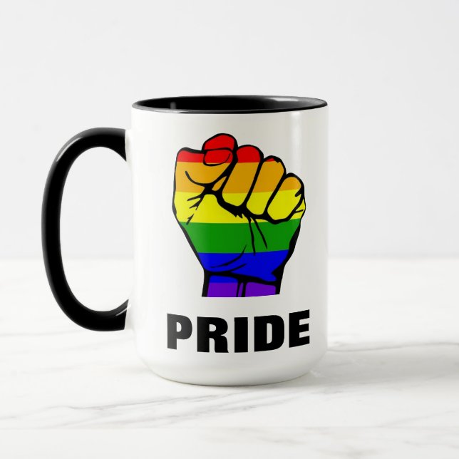 Rainbow Pride Fist Mugg (Vänster)