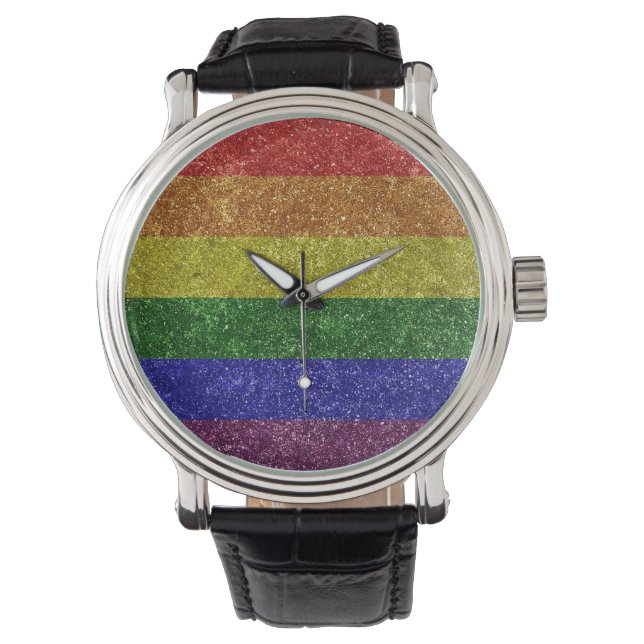Rainbow pride flagga armbandsur (Framsida)