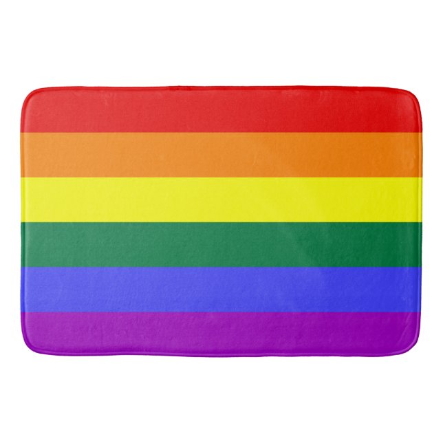Rainbow Pride Flagga Badrumsmatta (Framsidan)