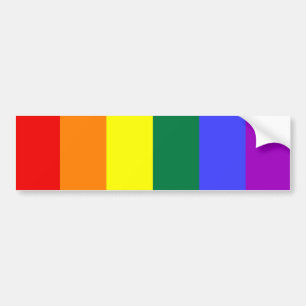 Rainbow Pride Flagga Bumper Sticker Bildekal